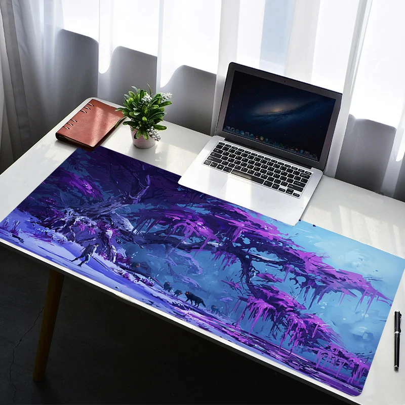 

Mouse Pad Laptop Non Slip Extended Desktop Mouse Mat Rubber Keyboard Pad Fantasy Art Torii Samurai Gaming Accessories Mousepad
