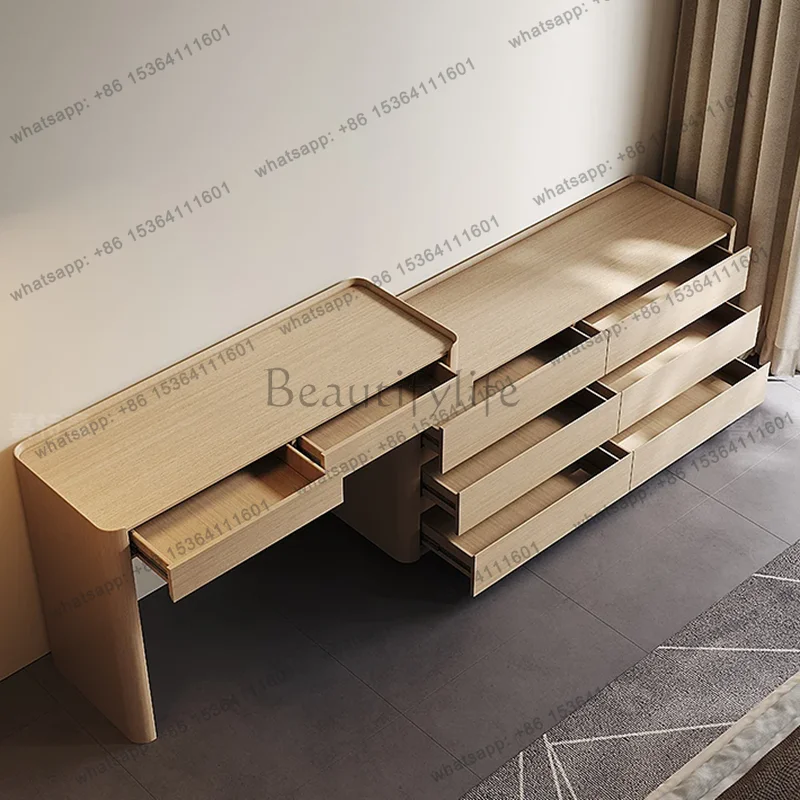ld Mirror Makeup Dressing Table Bedroom Storage Mobile Cabinet Living Room Luxury Vanity Table Beauty   Trendy Furniture