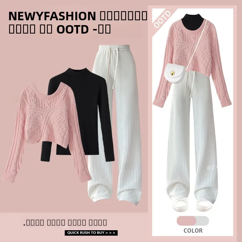 

Черный вязаный базовый свитер для повседневной носки, осенне-зимний, модный, универсальный, свободного кроя, с длинными рукавами, круглым вырезом, короткое пальто