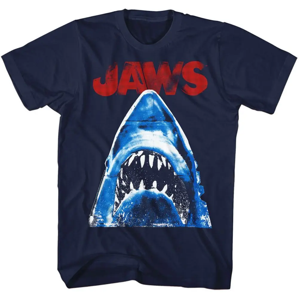 Jaws Halftone Movie T Shirt