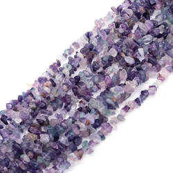 Natural Fluorite Quartz Crystal Stone Beads Freeform Chips Gravel for Party Gift DIY Crafts Necklace Bracelet Jewelry Making