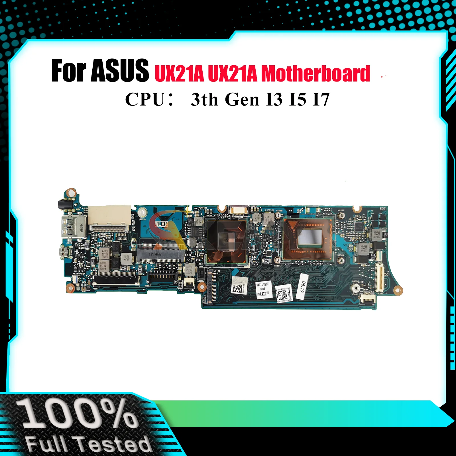 

UX21A Laptop Motherboard For ASUS ZenBook UX21A UX21A Notebook Mainboard With CPU 100% tests OK fast shipping High quality