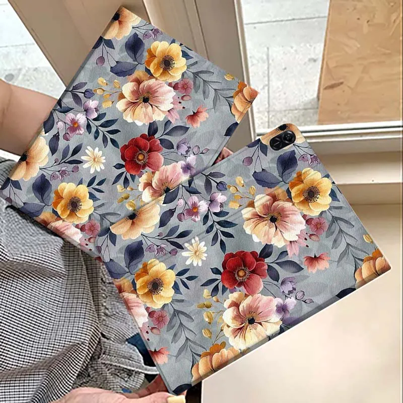 

Beautiful floral fragments For Huawei MatePad M5 T5 SE 11 Pro Honor Tab 5 V7 V8 X9 GT 10.1 10.8 Inch Tablet Case