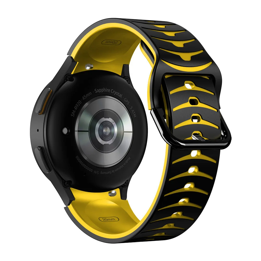 20mm Silicone Strap for Samsung Galaxy Watch 4/5/5 Pro/45mm/44mm/40mm Smartwatch Wristband Bracelet Galaxy watch 4 classic 46mm
