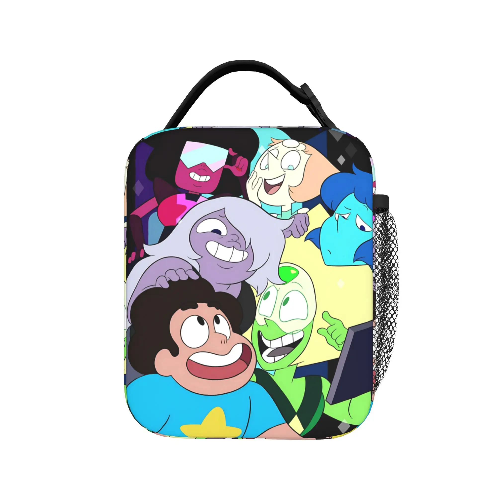Crystal Gems Steven Universe Lunch Bag For Child  Print Picnic Lunch Box Kawaii Convenient Oxford Cooler Bag