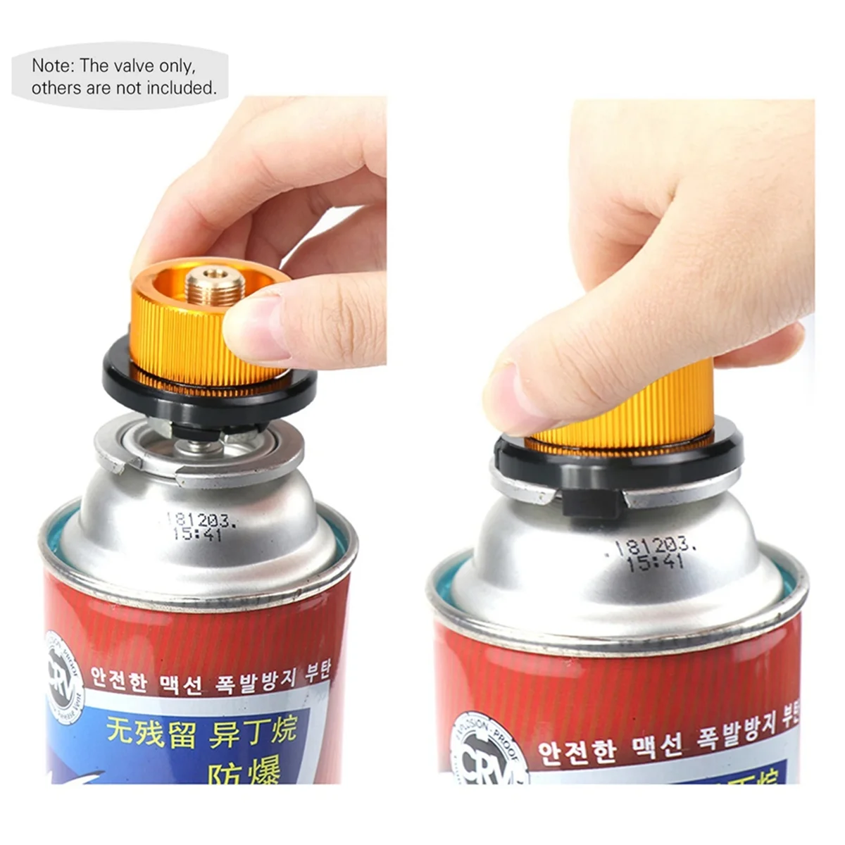 NOCM Camping Gas Saver Plus Gas Converter Refill Adapter Shifter Small Propane Tank Inlet Valve Cylinder Convertor, A