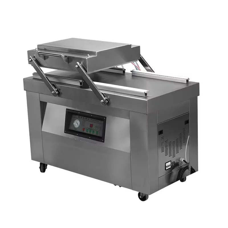 

Fully Automatic Industrial DC400 Double Chamber Vacuum Packing Machine Flat Type Food Vacuum Sealer Machine for Meat