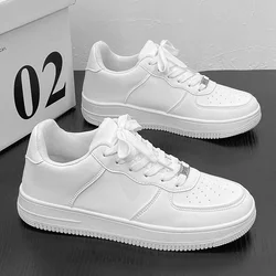 Classic White Board Shoes Men Black Low Top Sports Shoes Lace up Flat Bottom Youth Skateboard Shoes Women Casual Sneakers