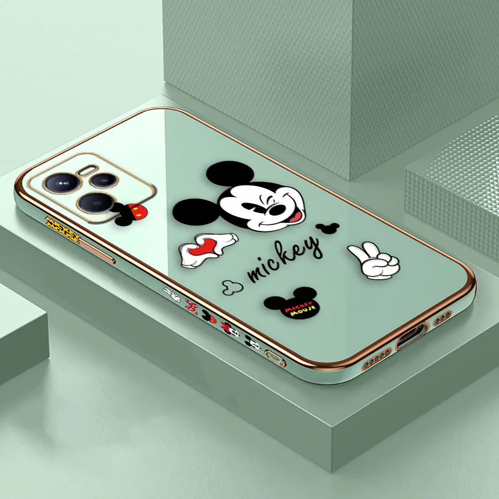 Cover Smooth E-TPU Phone Case REALME GT 2 NEO3 MASTER 7 8 8I 9 9I 10 11 PRO C21Y C30 C33 5G Case Cute M-Mickey M-Minnie Mouse