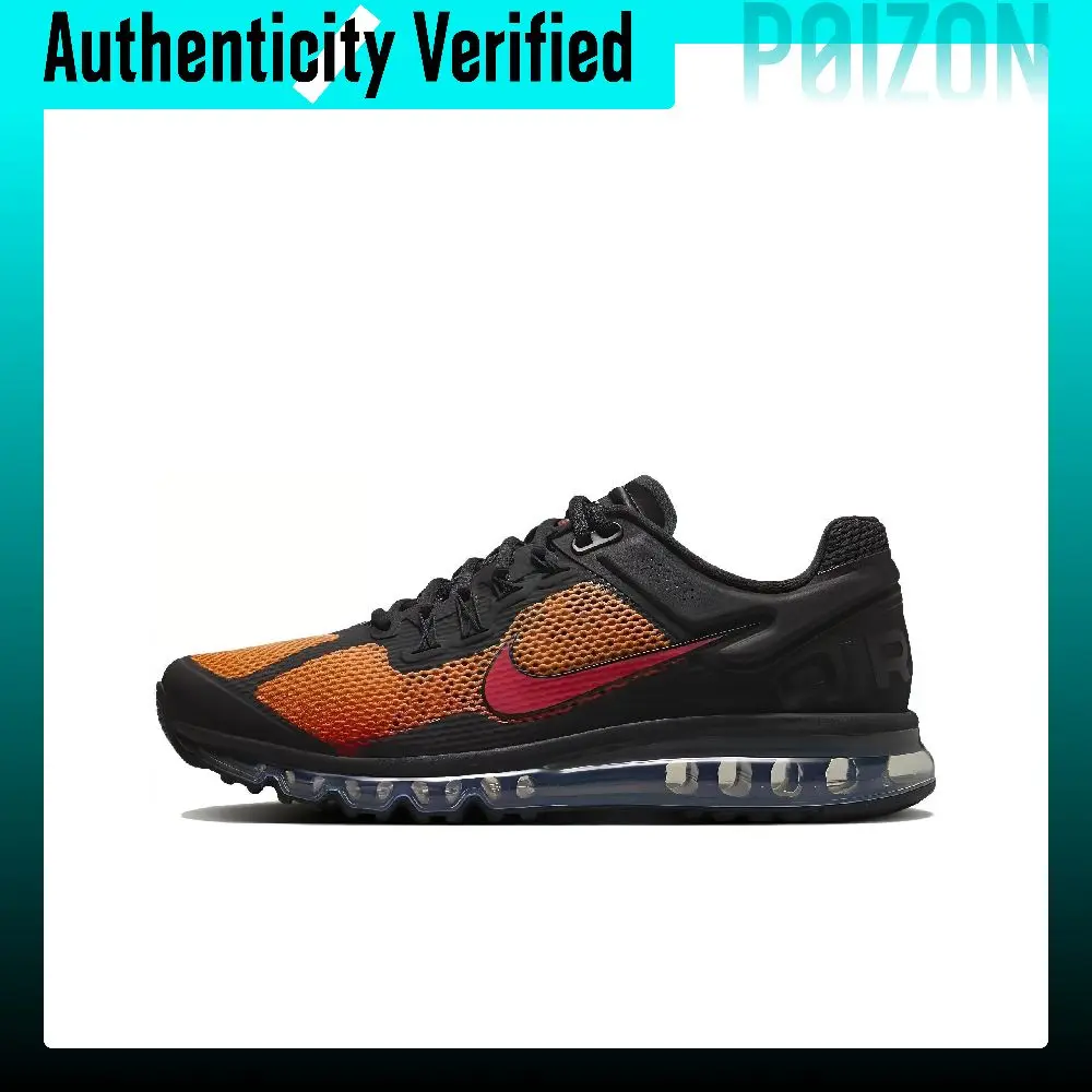 Nike Air Max 2013 Casual Shoes Men's Low-top Black Orange HF4887-873