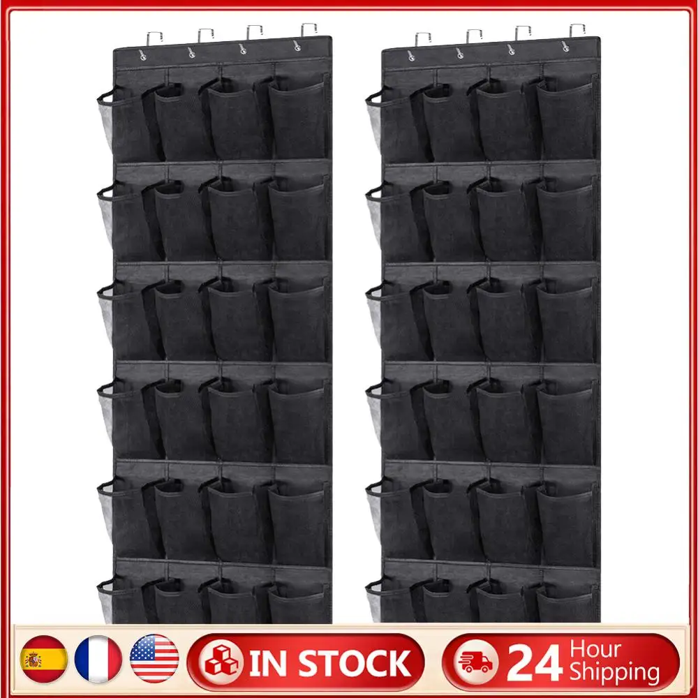 

2Pcs Over The Door Shoe Organizer Shoes Hanging Organizer Space Saving Shoe Storage Organizer Shoes Hanging Bag for Large Shoes
