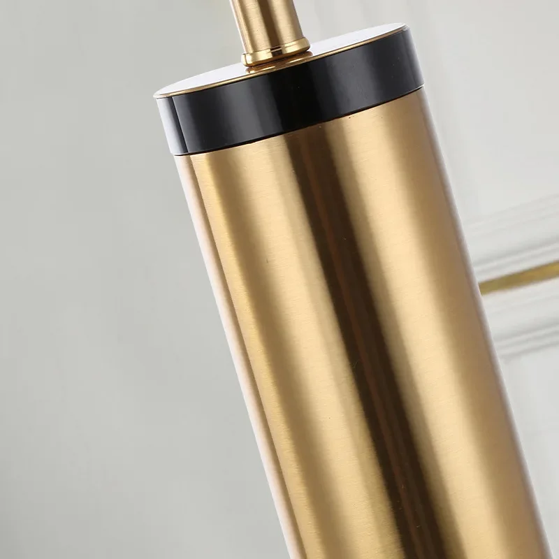 PLLY Contemporary Black Gold Table Lamp LED Vintage Creative Bedside Desk Light for Home Living Room Bedroom