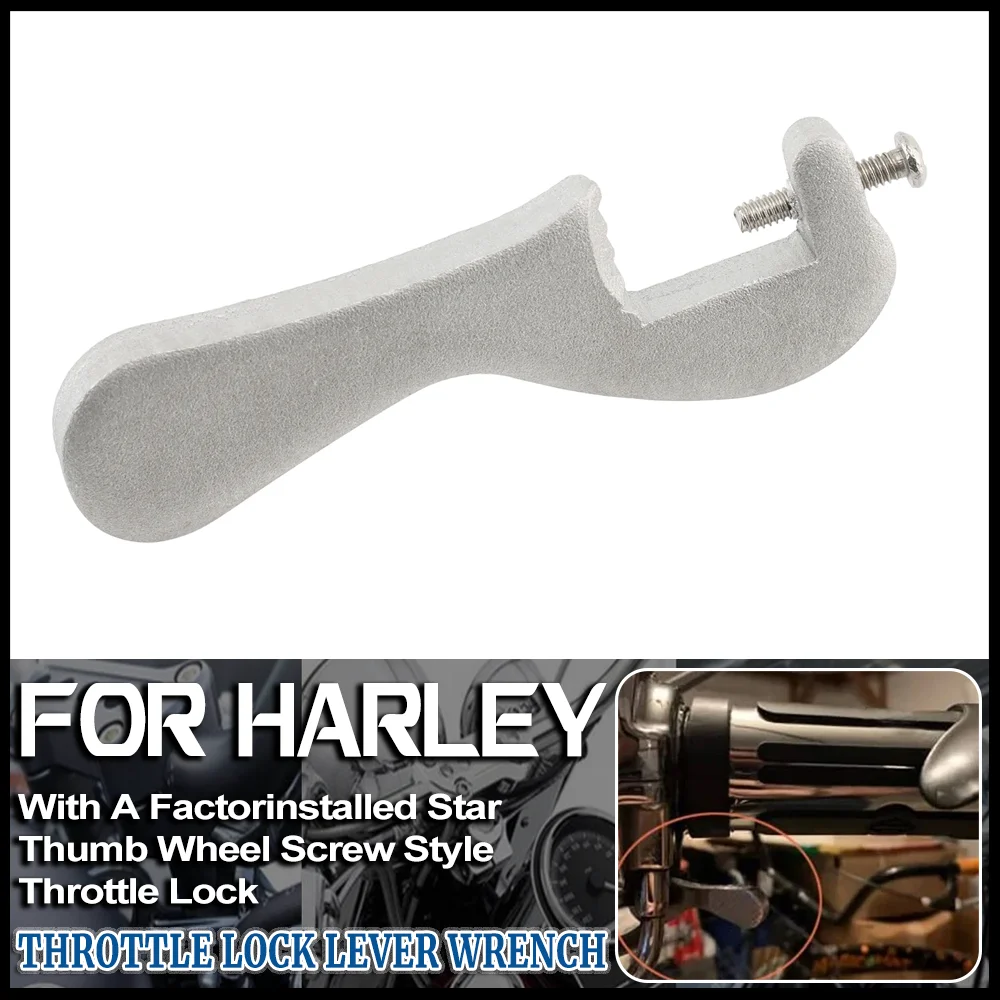 

Motorcyle Throttle Lock Lever Wrench For Harley Dyna Softail Touring Electra Glide Simple Speed Cruise Control Assist