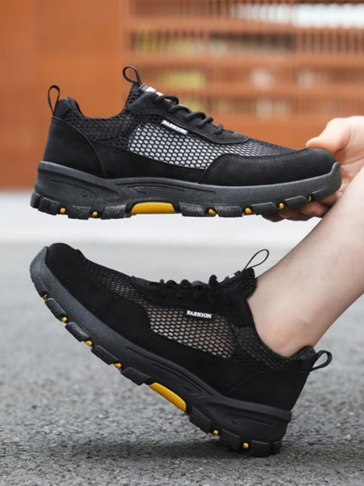 

Сетчатый верх ​ Дышащие походные мужские повседневные кроссовки, уличные низкие цены, тренд 2024, спортивные простые кроссовки для бега, мужская спортивная обувь