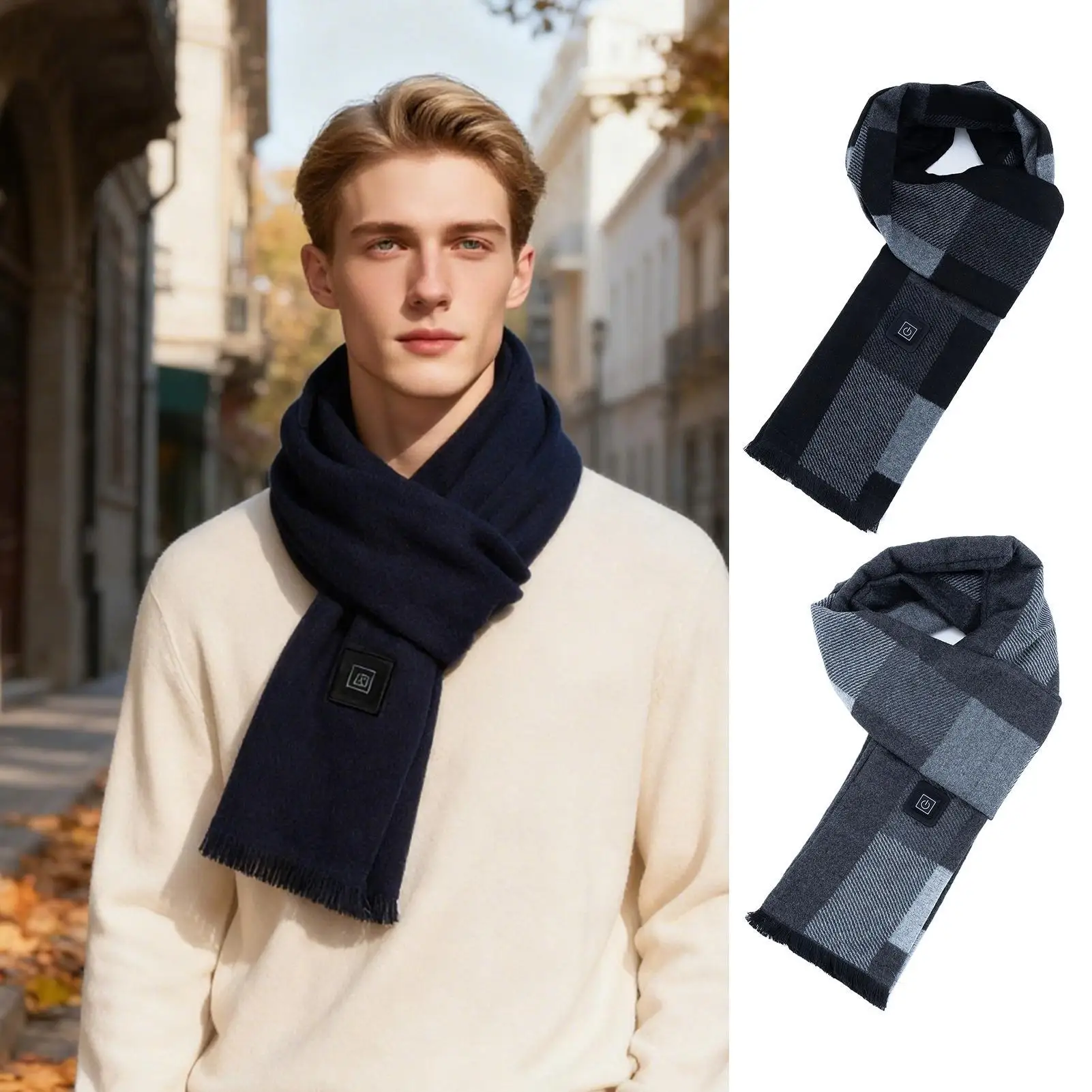 Bufanda de cuello con calefacción USB, calentador de cuello de 3 temperaturas, calentador de cuello cálido para clima frío para mujeres, hombres, mamá, invierno, hogar, oficina, viajes, desplazamientos