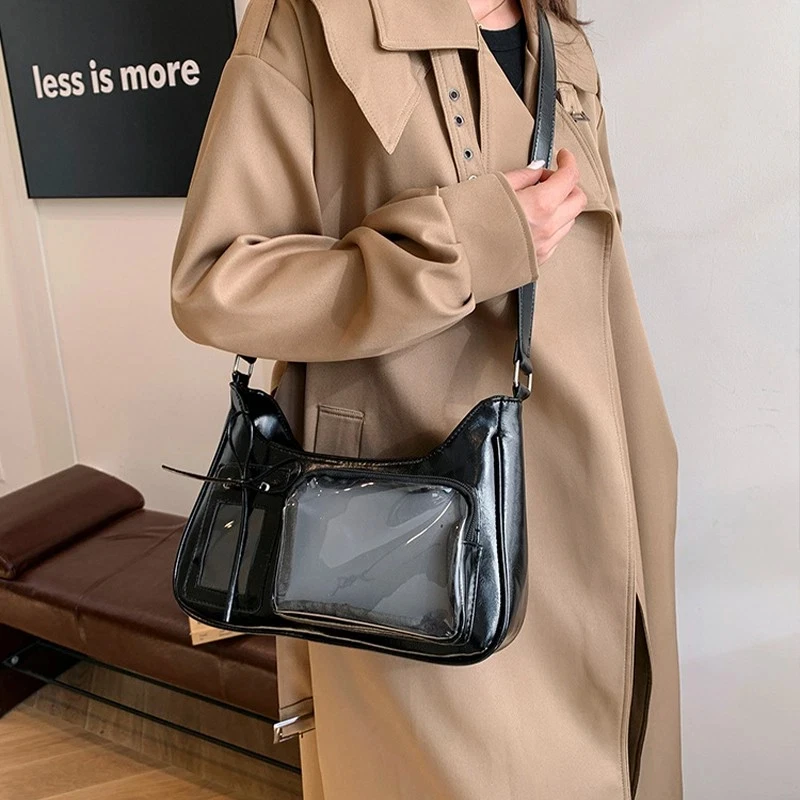 نساء بنات حقيبة كتف كروسبودي النمط الياباني شفاف Ida حقيبة أفخم دمية تخزين عرض الألم حقيبة الطلاب حقيبة ساعي #4