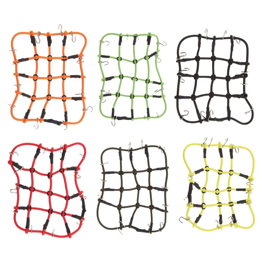 

Металлическая эластичная сетка-багажник для радиоуправляемых машин, крючок для крепления на крышу, защитная сетка для окон для D90 SCX10 1:8 1:10