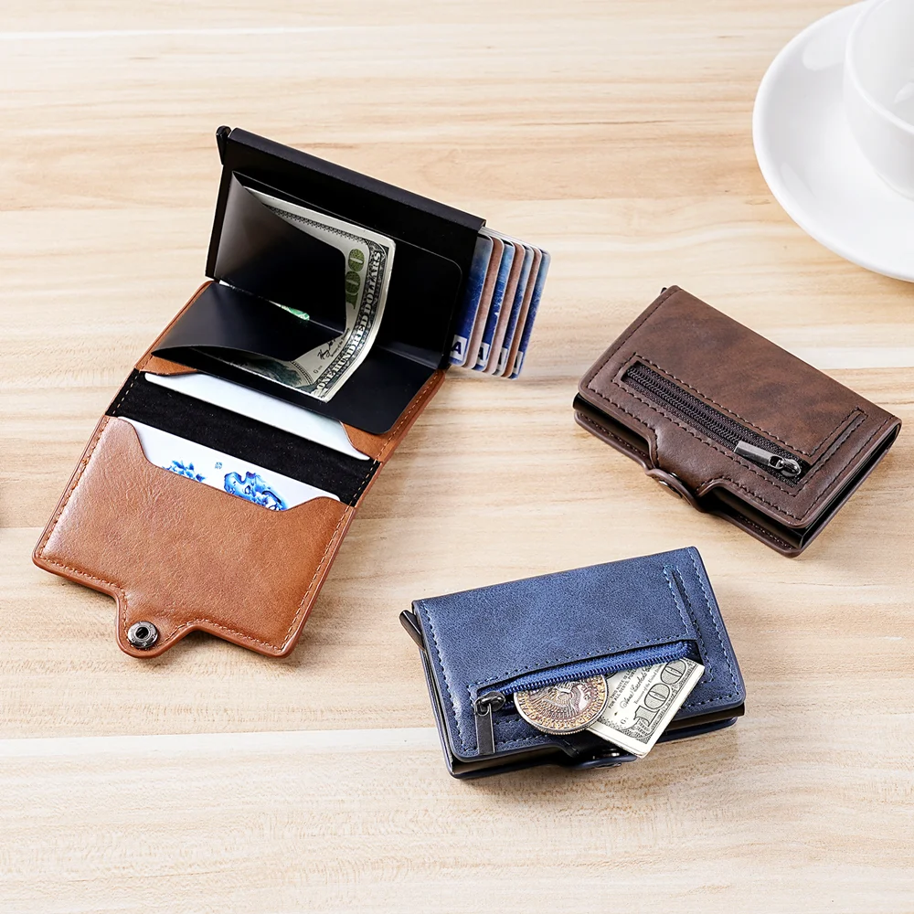 Herren Slim Wallet RFID-geschützte Geldbörse Kartenhalter – Detail 6