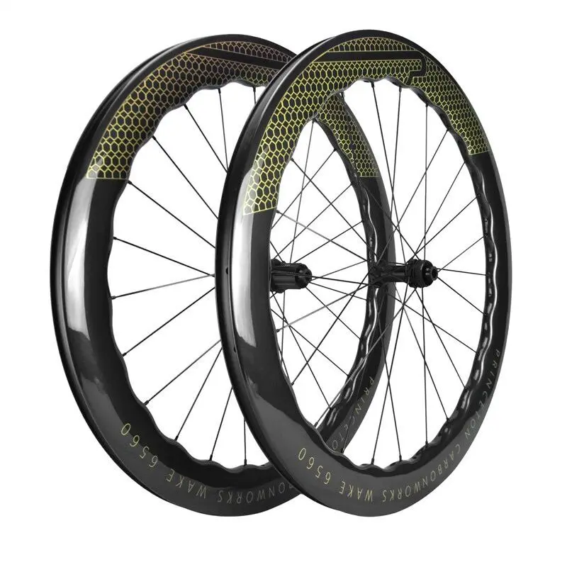 700C Carbon Road Wheels 6560 Disc Brake  OR v brake Wheelset 65mm Clincher 6 Bolt/Center Lock  Wheels