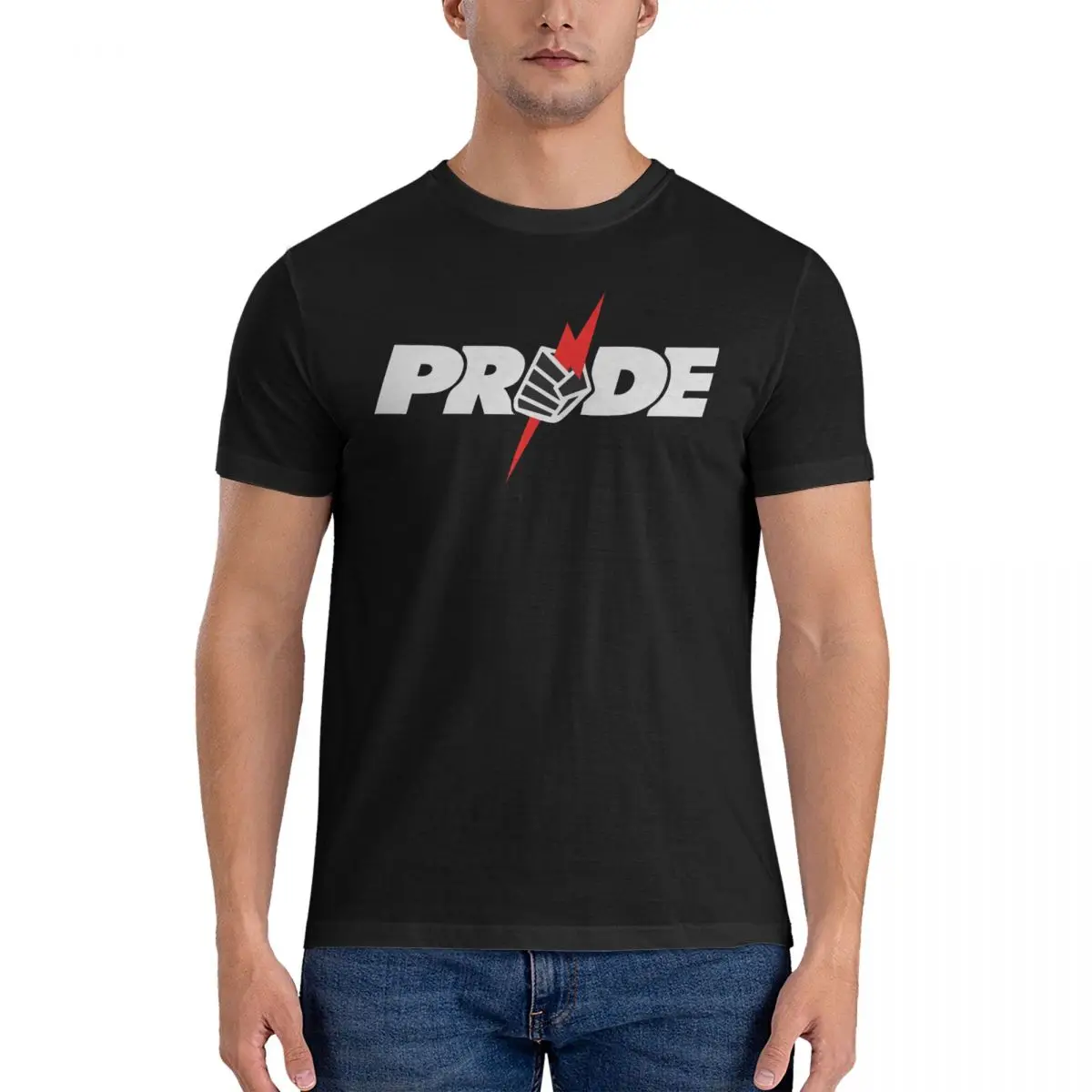 Casual Logo T-Shirt Men Round Collar 100% Cotton T Shirts Pride FC Short Sleeve Tees 6XL Tops