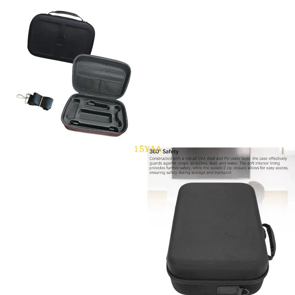 15YA Heavy Duty Consoles Carrying Bag with Removable Shoulder Straps Double Zip Closure Organized Storage Space for Consoles