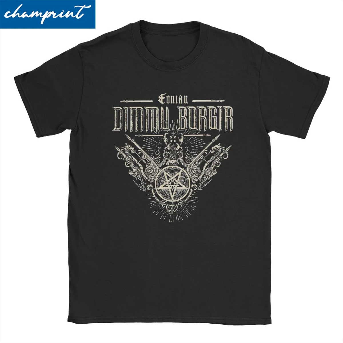 Black Metal Band Rock Music for Men Women T Shirt Dimmu Borgir Novelty Tee Shirt Short Sleeve T-Shirt 100% Cotton  Clothes