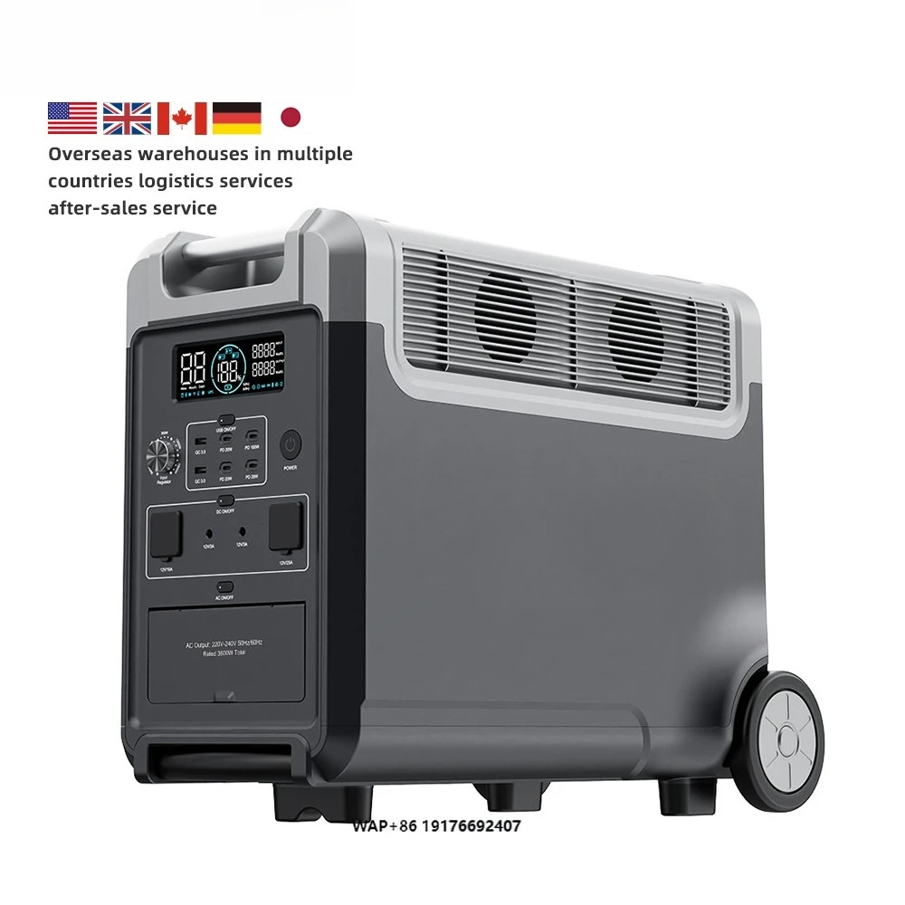 

220v 3600W 3840wh Outdoor Camping Emergency Power Supply MPPT Flashlight RV Port AU Outlet Solar Panel Bank for Car Use