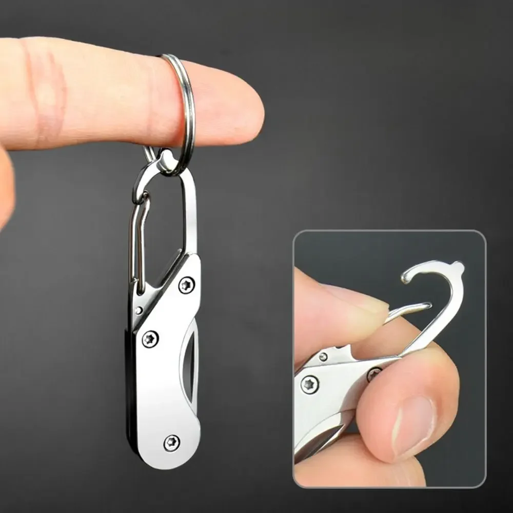 With Keychain Portable Sharp Cutter Sharp High Hardness Outdoor Folding Cutter Multi-functional Rust-resistant