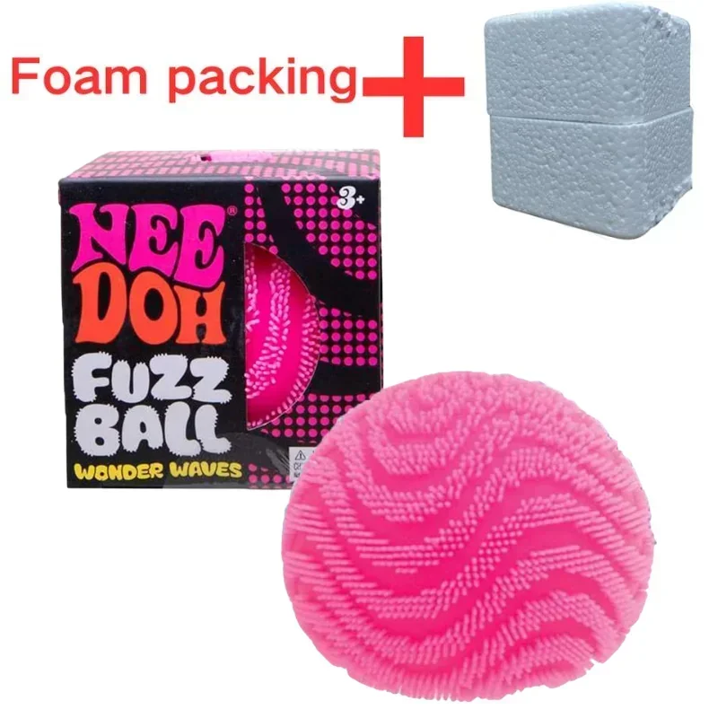 NeeDoh Fuzz Ball – Stressabbau-Spielzeug, Deko-Objekt für den Schreibtisch, weicher, dehnbarer Ball – ein lustiges Geschenk für Erwachsene und Kinder, um Stress und Angst abzubauen. – Detail 11