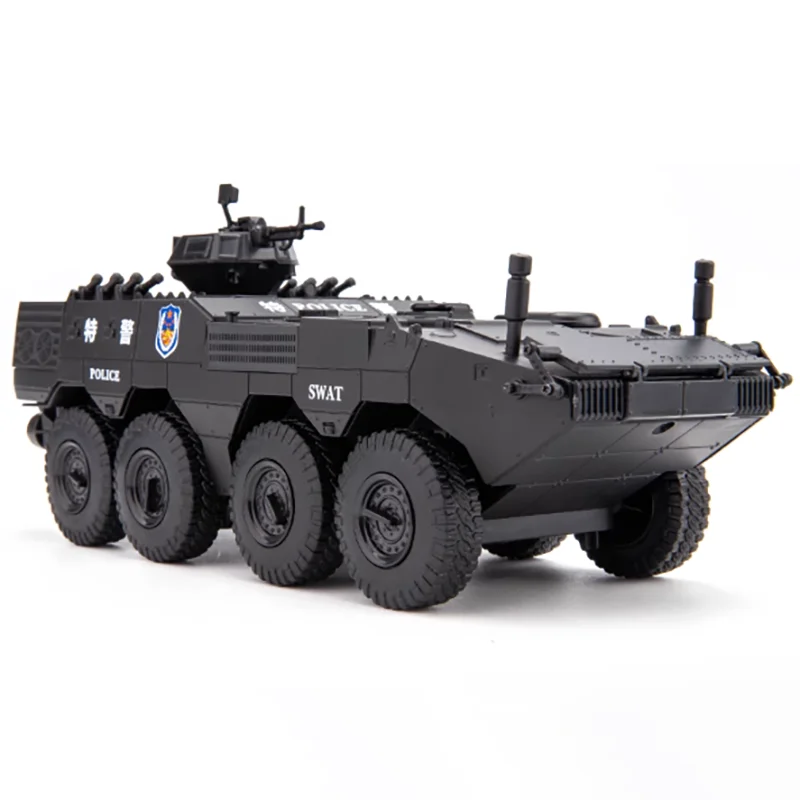 1:24 Scale 08 Wheeled Infantry Armored Fighting Vehicle Simulation Model Military Tank Decoration Boys Children\'s Alloy Toy Car
