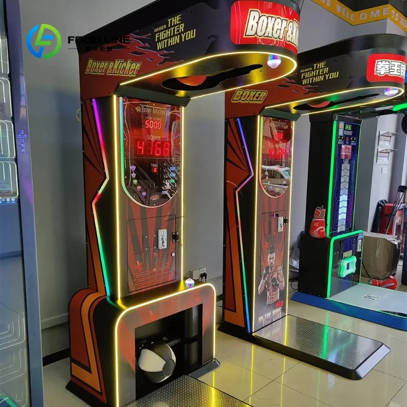 Customized Street Amusement Coin Operated Vending Machine Boxing Punch Machine Arcade Boxing Simulator Game Machine