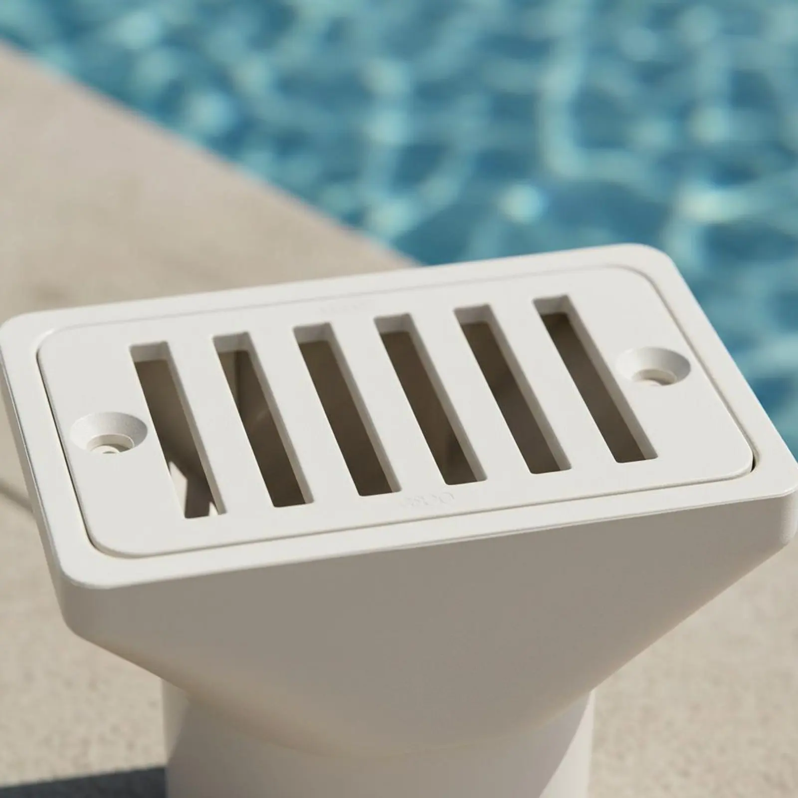 

Swimming Pool Overflow Outlet Anti-Blocking Grille DN63 Drain Fitting Square Floor Drain Fitting Long-Lasting Plumbing Hardware