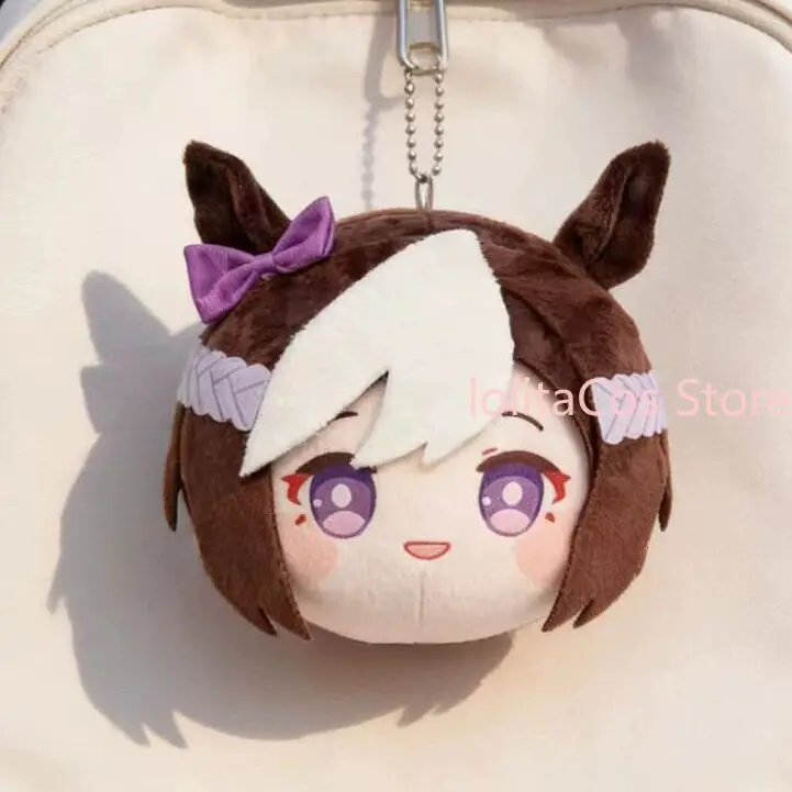 Uma Musume Oguri Cap Tokai Teio Tamamo Cross Special Week Plush Doll Cotton Ball Keychain Anime Bag Charm Pendant Cosplay Gift - view 3