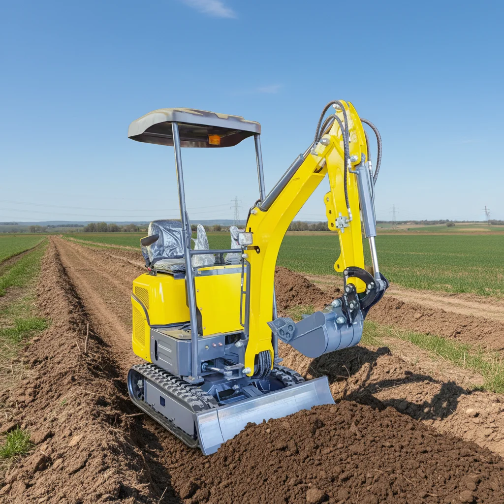 2Ton Rubber Track Crawler Mini Excavator Durable Small Digger for Industrial Site Work