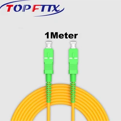 1 metro SC/APC-SC/APC SM G652D SX Core 3.0mm Patch Cord in fibra ottica con rivestimento LSZH giallo per FTTH