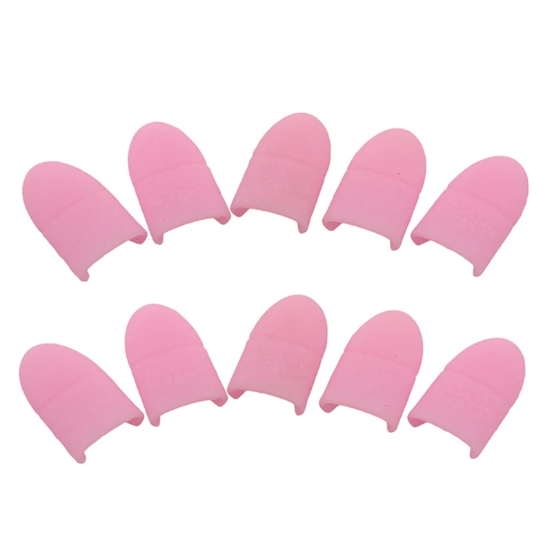 10PCS Silicone Nail Art Soak Off Cap Clips vernice Gel UV Polish Remover Wrap Tool salviette per unghie strumenti per Manicure accessori