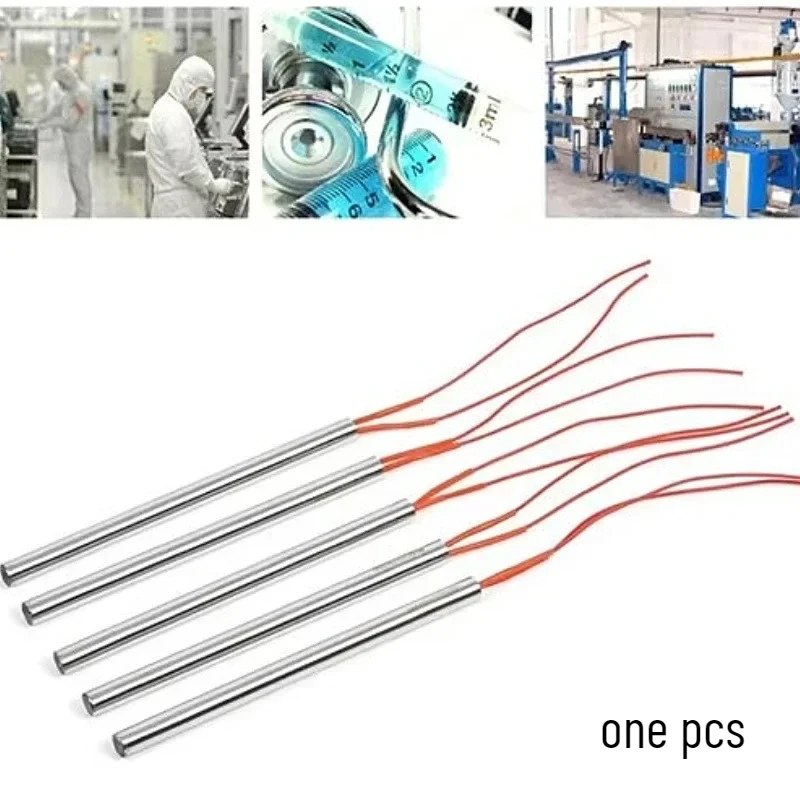 Aquecedores de cartucho de molde ac220v, elemento de aquecimento cilíndrico tubular 6/8/10/16/20mm, elemento de aquecimento de haste quente de aço inoxidável
