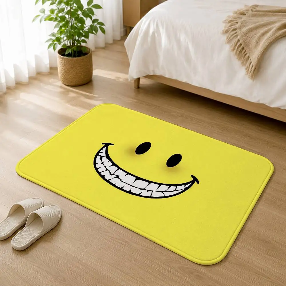 So Cute Mob The V-Verity  Anti‑Slip Floor Mat Short Plush Rug Carpet Soft Comfortable Machine Washable Home Decor