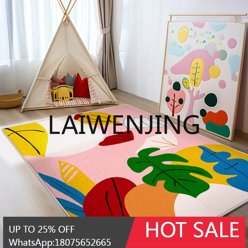 

RWJ Children's Room Carpet Living Room Reading Area Floor Mat Non-Slip Kindergarten Easy to Care