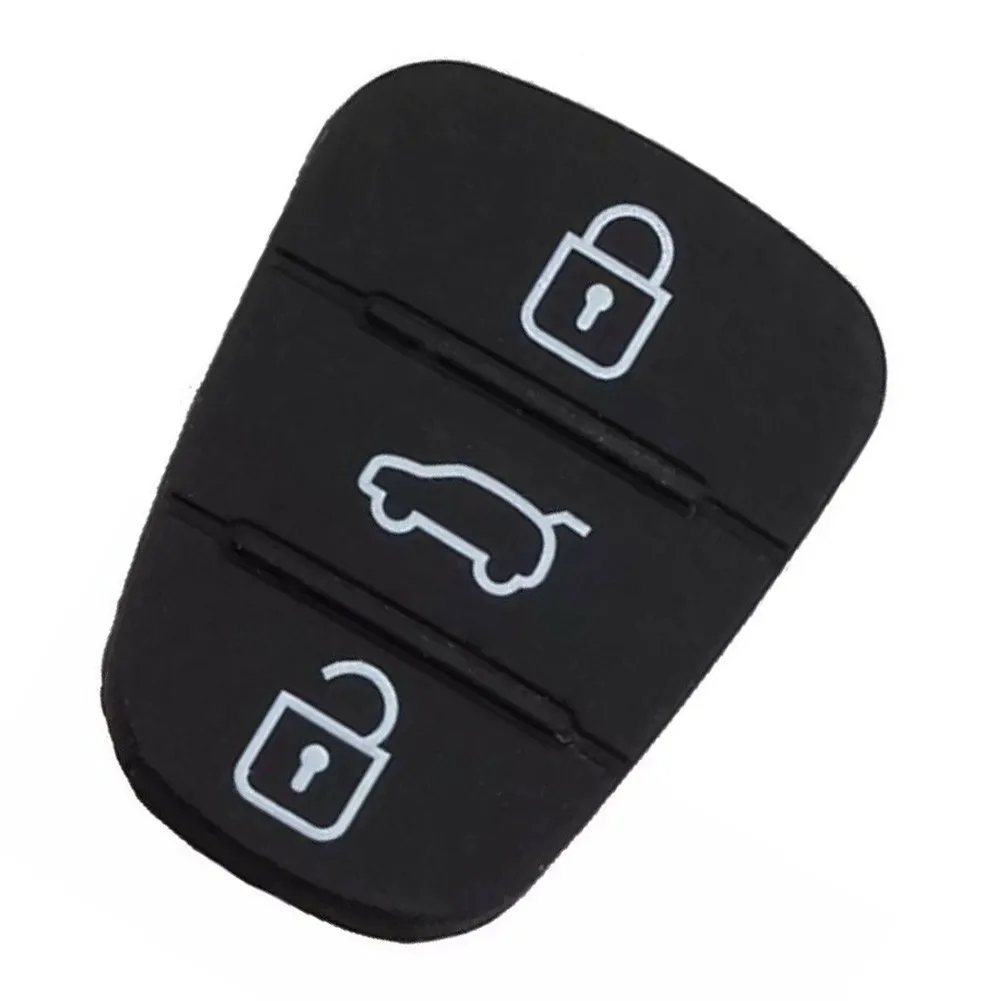 3 Buttons Remote Car Key Shell Rubber Pad For HYUNDAI KIA I20 I30 Ix35 Ix20 Rio Key Case Fob Case Cover