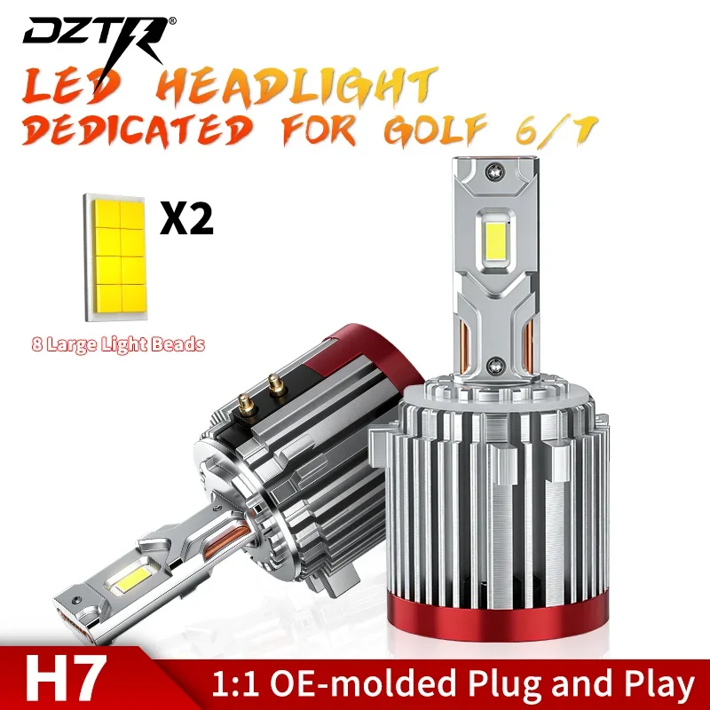 

DZTR G7 H7 H15 LED Car Lights Canbus Lamps Headlight Bulbs High Low Beam Daytime Running Lights for vw BMW Mercedes Audi Golf6/7