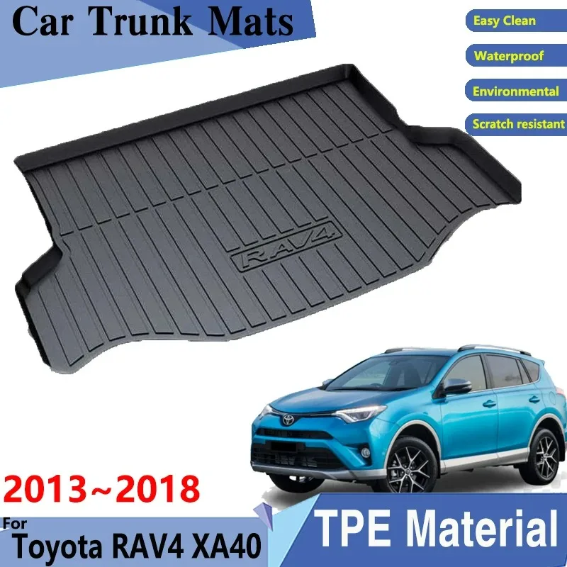 

Car Trunk Mat TPE Material for Toyota RAV4 2014 Accessories XA40 2013~2018 Car Clean Rear Cargo Tray Trunk Rear Pad Accessories