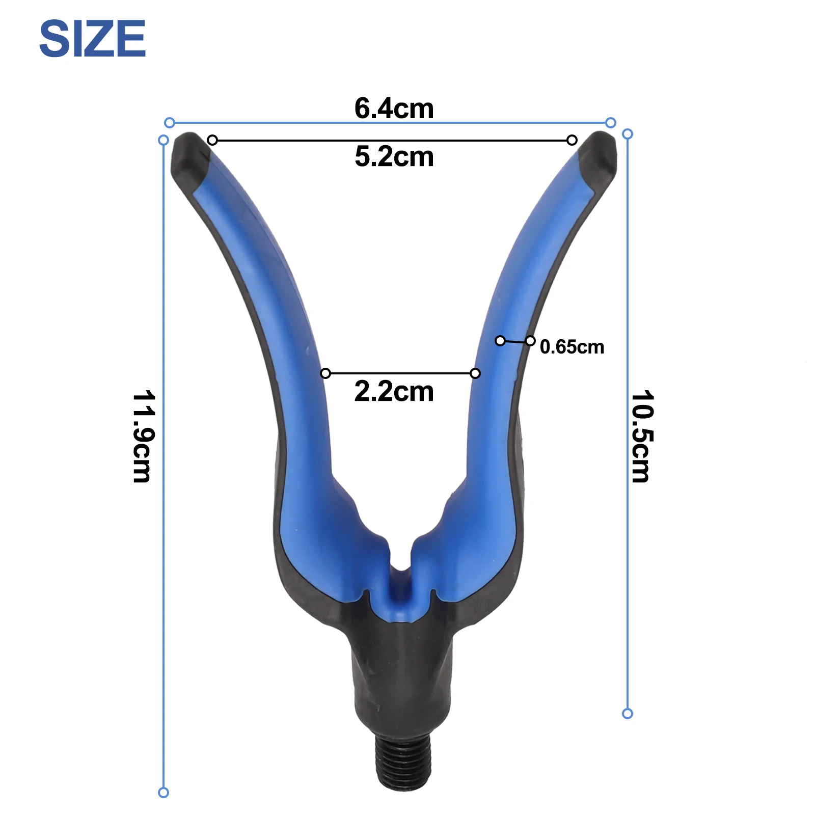 New Durable Practical Fishing Rod Rest Fishing Rod Holder Butt Rest Back Rest Inch M3/8 Thread Carp Fishing Rods