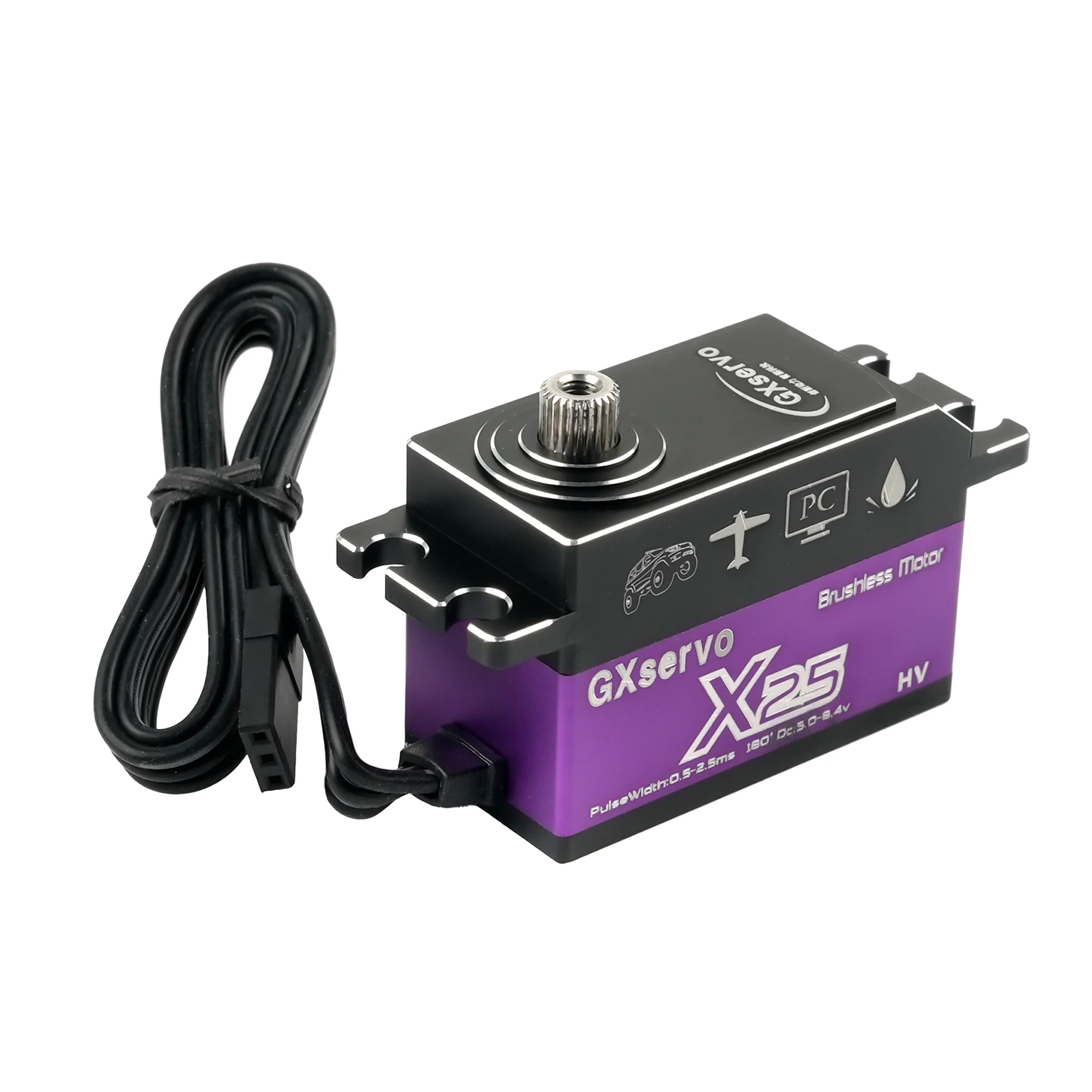 X25 Korte Body Digitale Servo Borstelloze Motor Metal Gear 180/270/360 Graden Waterdicht voor RC Robot auto Model DIY