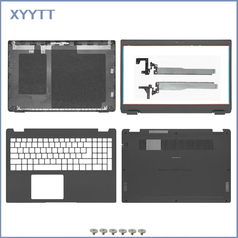 

Replace New Cover For Latitude 3510 E3510 LCD Back Cover 08XVW9 Front Bezel Palrmest Lower Bottom Case Hinge