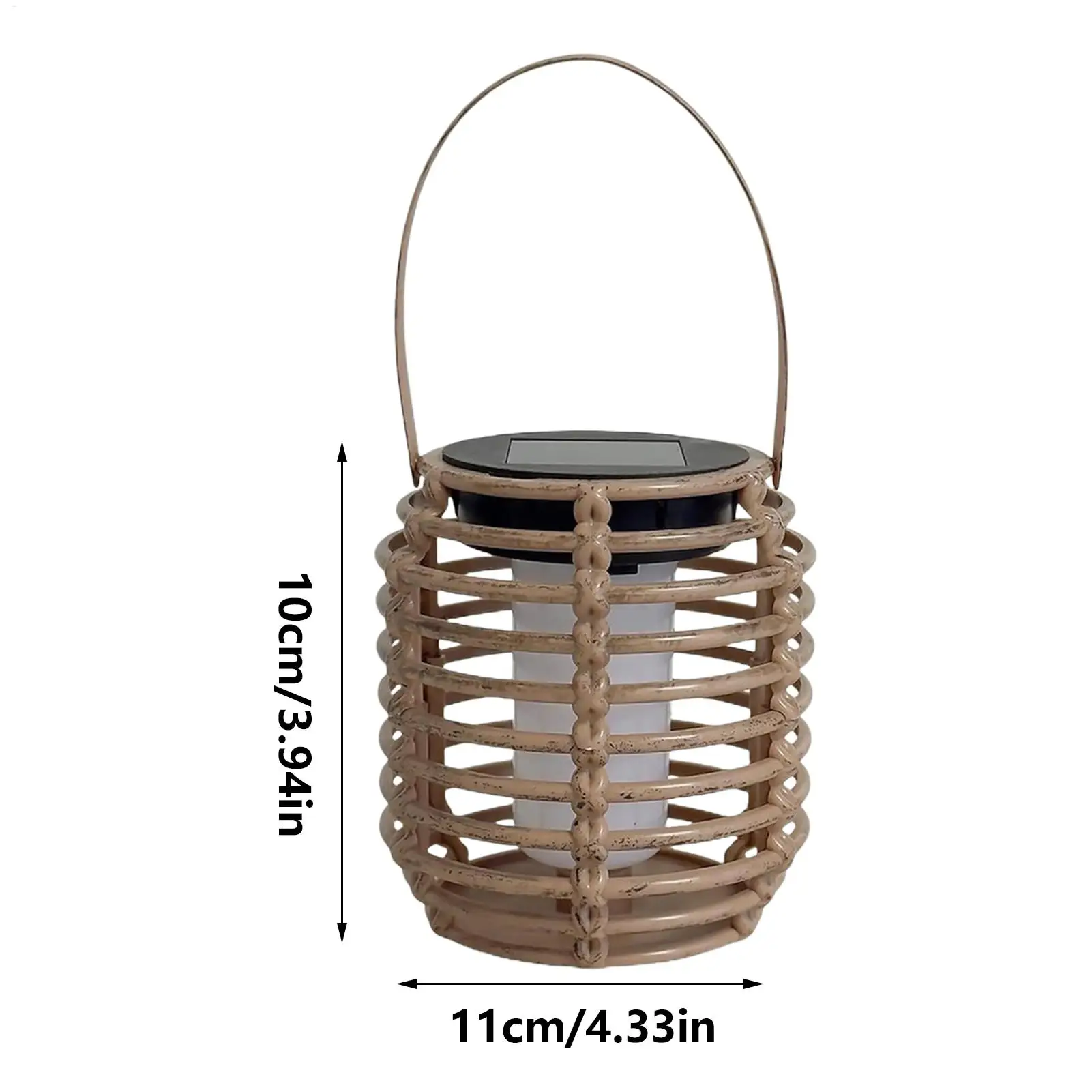 Solar Garden Lights Outdoor Lanterns Solar Powered Lights Decorative Waterproof Rattan Lantern For Yard Garden Lawn Trees Porch