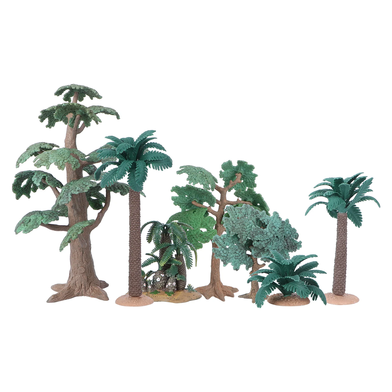 Simulation Tree Model Railway Scenery Trees Aquarium Landscape Decoration Artificial Mini Palm Plant Sandbox Adornment Table