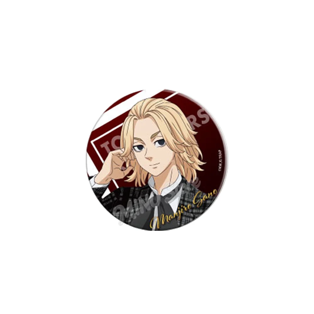 Anime Tokyo Revengers Mikey Chifuyu Matsuno 58MM Acrylic Stand Keychain Brooch Lapel Backpack Decoration Charm Decoration Gifts