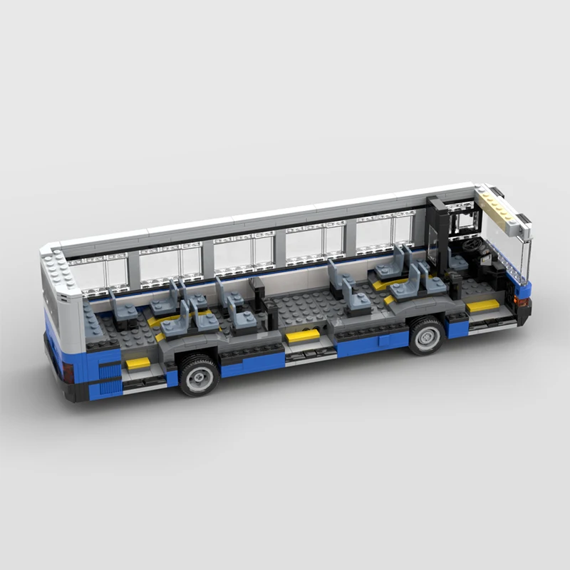 retro classic intercity bus speed champions bricks city car blocks public transport vehicle moc vintage display unique klocki