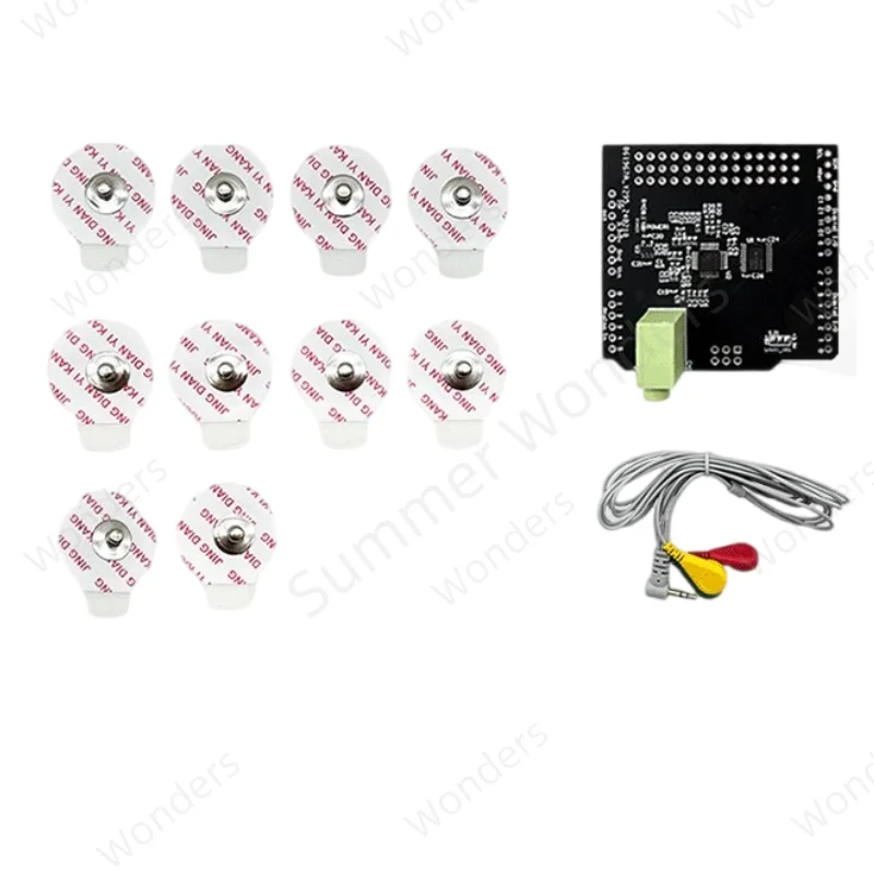 Imagem -02 - Módulo Ecg Arduino Monitor Frequência Cardíaca Respiratória Coleção de Impedância Kit de Desenvolvimento de Microcontroladores Ads1292